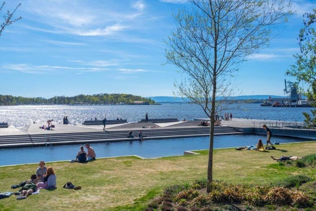 Luxury 2-Bedroom Apartment With Seaview In Oslo City Center Exteriör bild